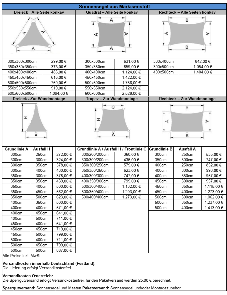 Sonnensegel-Markisenst-Premium